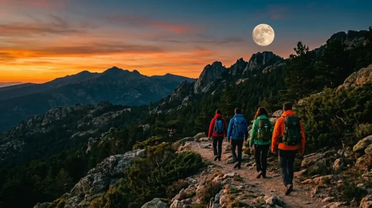 Imagen que muestra una recreación digital sobre los planes en Madrid de rutas por la montaña