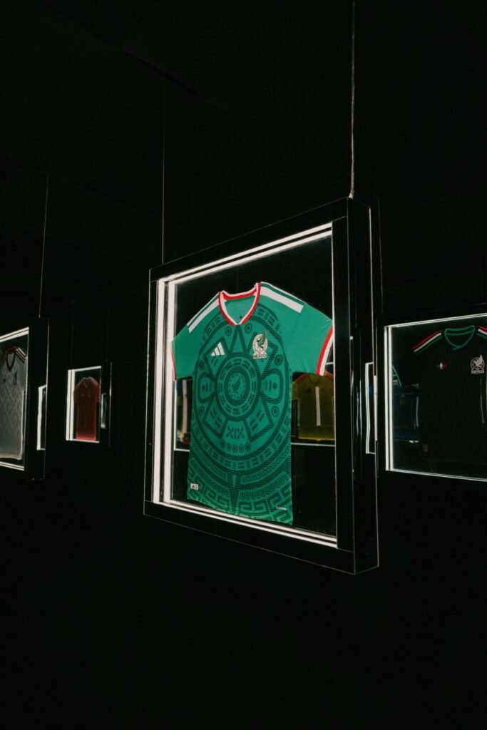 El arranque del Mundial que ha unido a leyendas de la música y el fútbol en el evento de adidas Imagen que muestra la camiseta de adidas del mundial 2026 expuesta en el evento