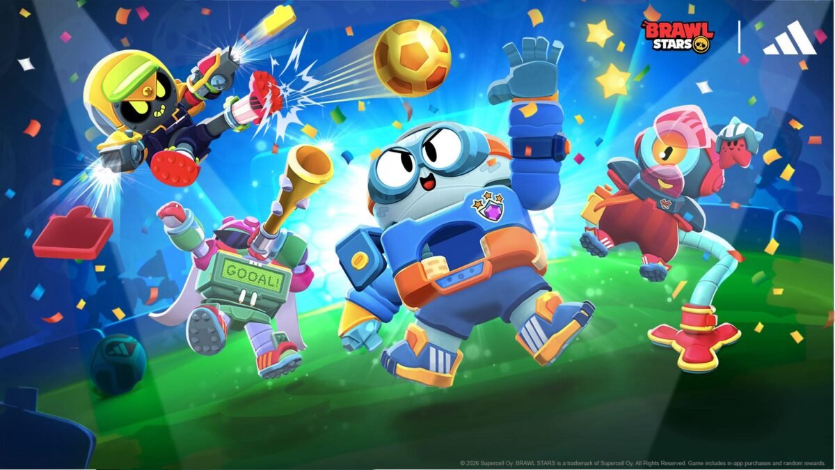 Imagen que muestra detalles de la nueva colección de Brawl Stars y adidas