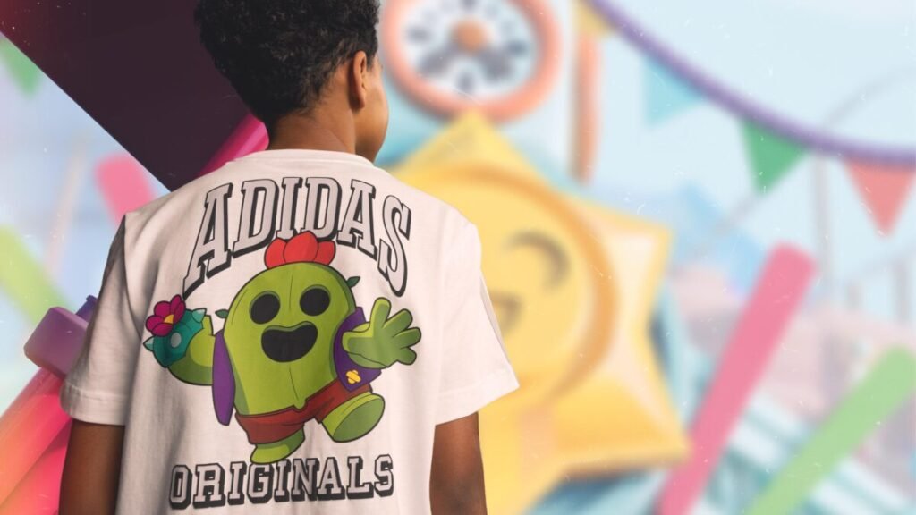 Brawl Stars y adidas lanzan ropa oficial y un nuevo torneo con el balón del Mundial Niño con camiseta de cactus feliz