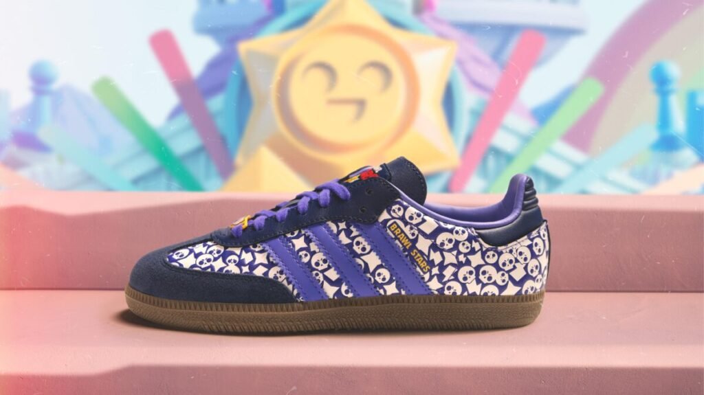 Brawl Stars y adidas lanzan ropa oficial y un nuevo torneo con el balón del Mundial Imagen de una de las zapatillas de la colección de Brawl Stars y adidas