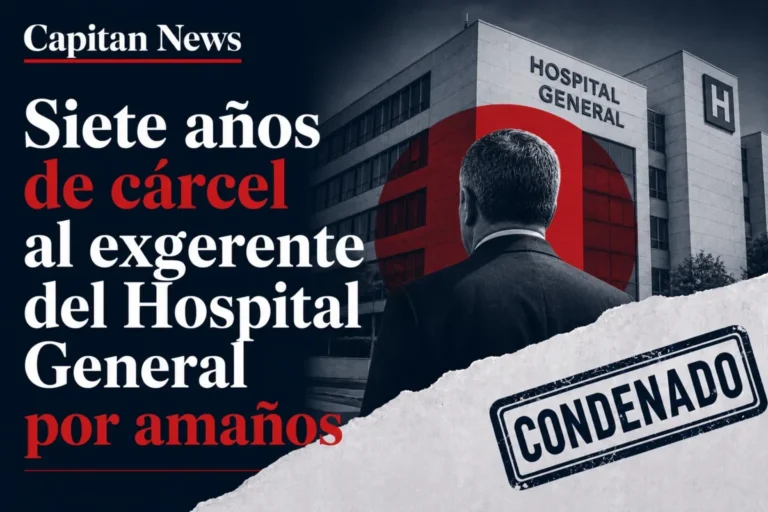 Imagen que muestra el titular del Caso Osvaldos por el cobro de comisiones indebidas de contratos en el Hospital General de Valencia