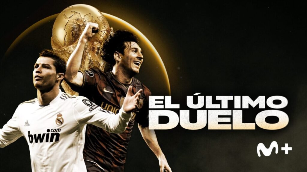 Movistar Plus+ calienta el Mundial 2026 con cinco documentales Imagen del cartel oficial del documental de Leo Messi y Cristiano Ronaldo, 'el último duelo'