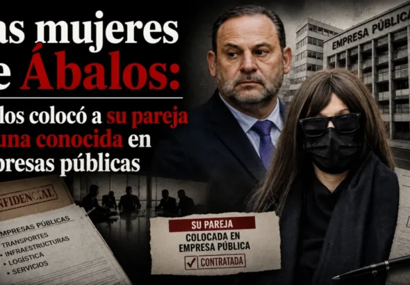 Imagen que muestra a Ábalos y Jessica sobre los empleos fantasma