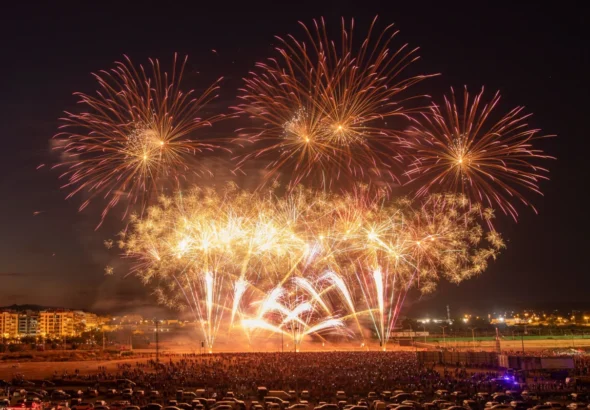 Imagen de fuegos artificales de la Feria de Julio de Valencia 2026