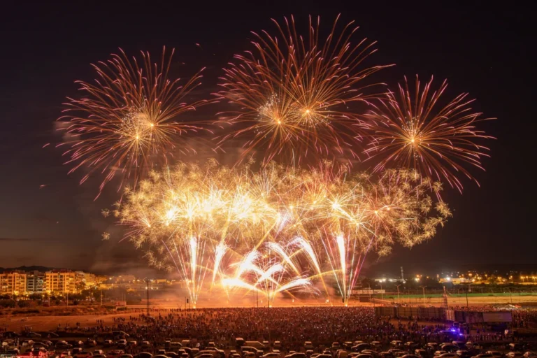 Imagen de fuegos artificales de la Feria de Julio de Valencia 2026