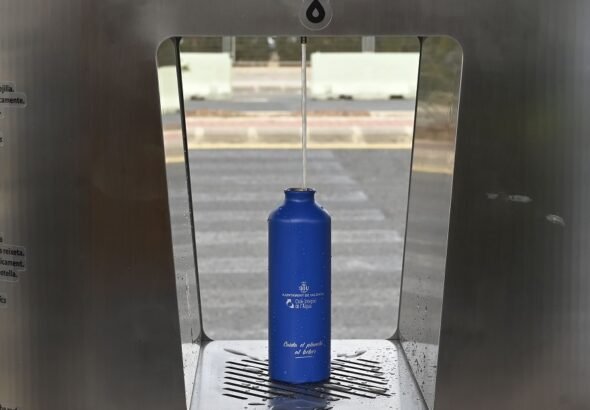 Imagen que muestra una de las fuentes PUSDAR en Valencia