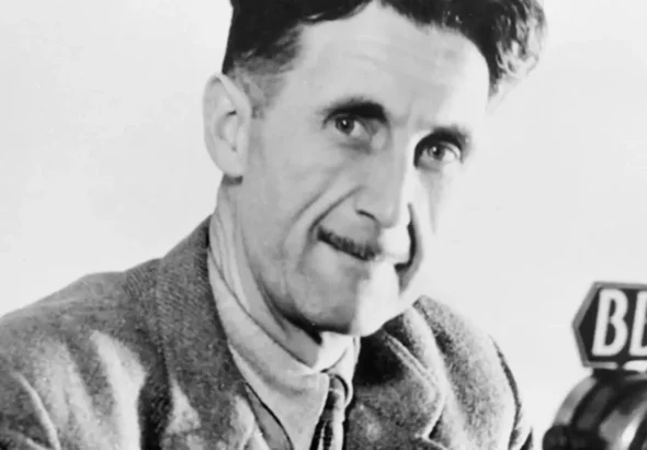Imagen que muestra a Eric Arthur Blair, con seudónimo de George Orwell
