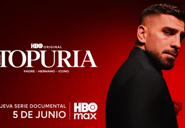Cartel oficial de la serie Los Topuria que se estrena a nivel mundial en HBO Max