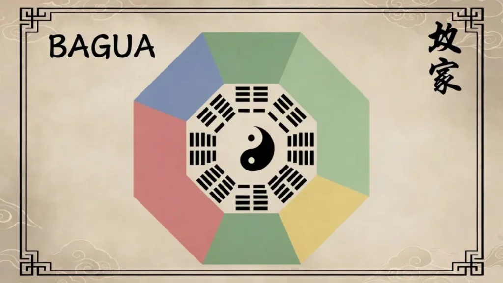 El arte del Feng Shui: Cómo organizar tu casa para transformar tu vida Imagen que muestra el mapa BAGUA del Feng Shui