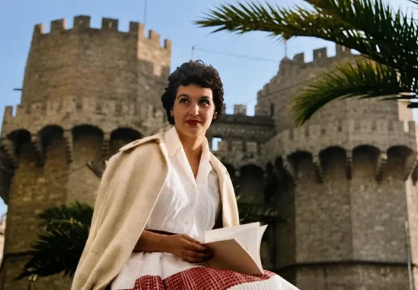 María Beneyto en una imagen de archivo en Valencia con las Torres de fondo