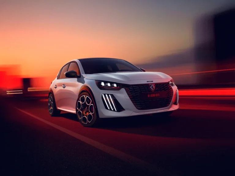 Imagen que muestra el nuevo Peugeot E-208 Gti eléctrico