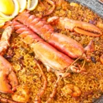 Imagen de una paella en el Restaurante Albufera de Valencia