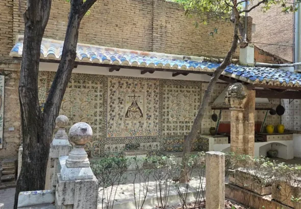 Imagen que muestra el paellero de la Casa Museu Benlliure en Valencia tras su restauración