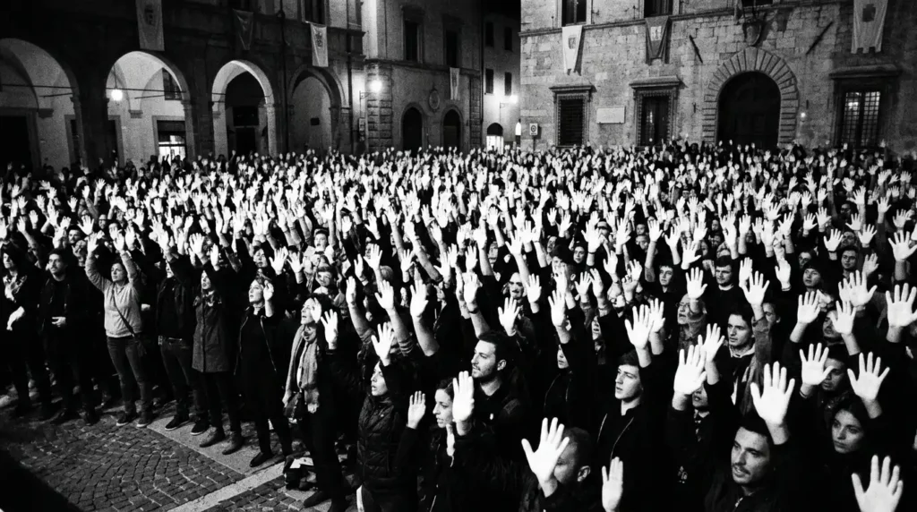 ¿Qué pasó en las 48 horas que rompieron el miedo a ETA? Imagen que muestra una manifestación contra el secuestro de Miguel Angel Blanco por parte de ETA