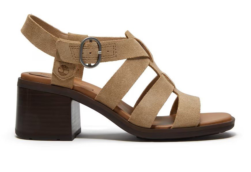 Del chollo de Sfera al lujo de Timberland: las sandalías de cuña del verano Sandalia de tiras Timberland, con tacón y agarre con hebilla