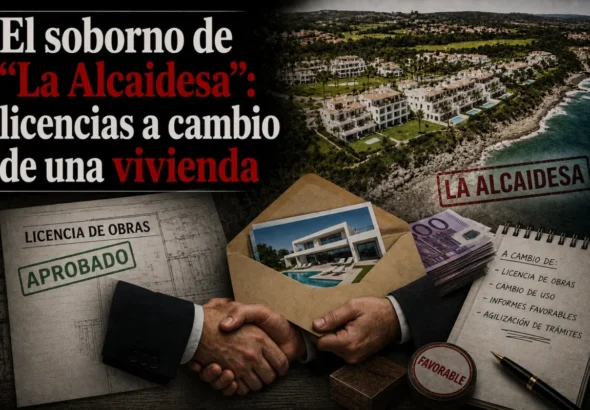 Imagen que muestra un titular sobre el caso Mascarillas