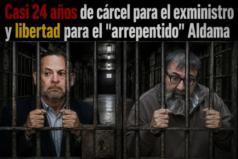 Imagen que muestra el titular sobre las condenas del caso mascarillas