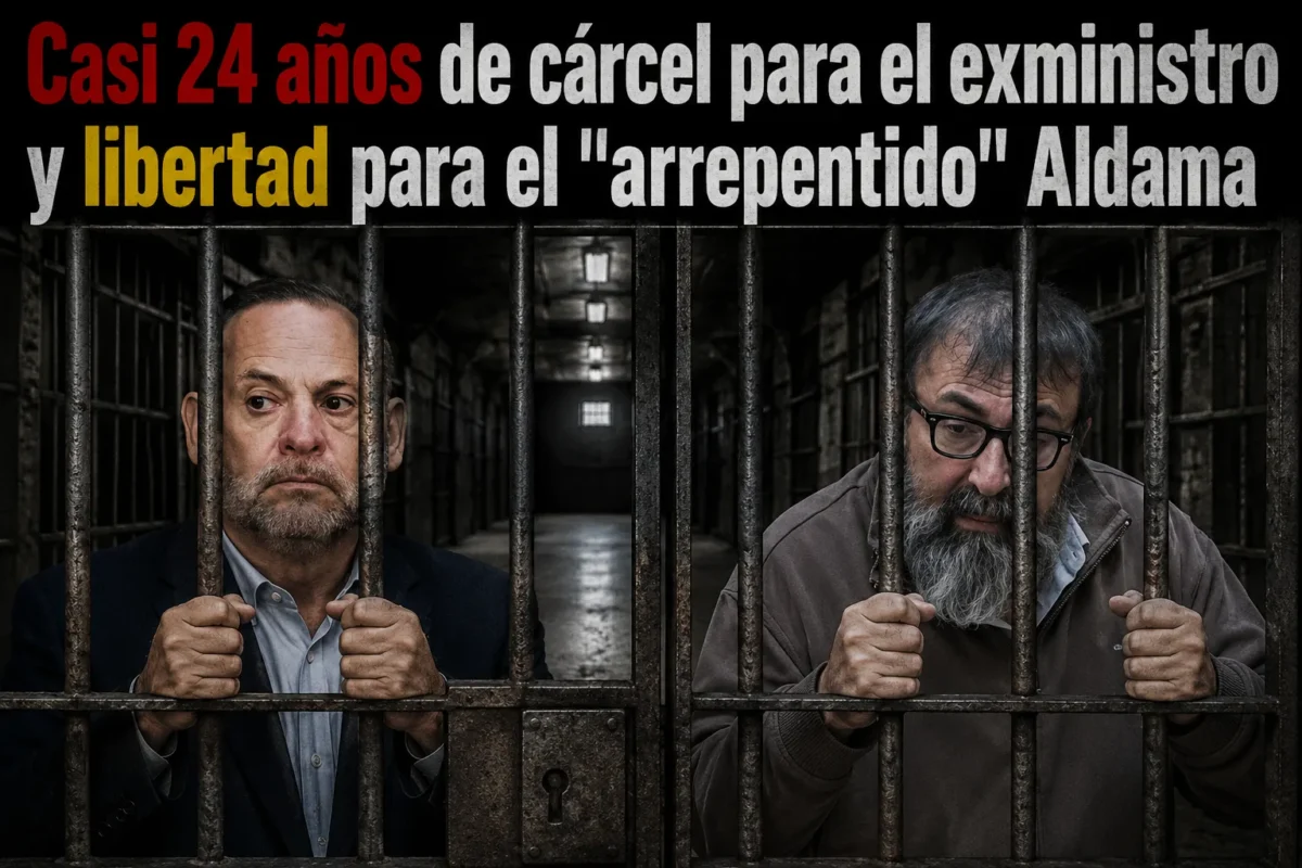 Imagen que muestra el titular sobre las condenas del caso mascarillas