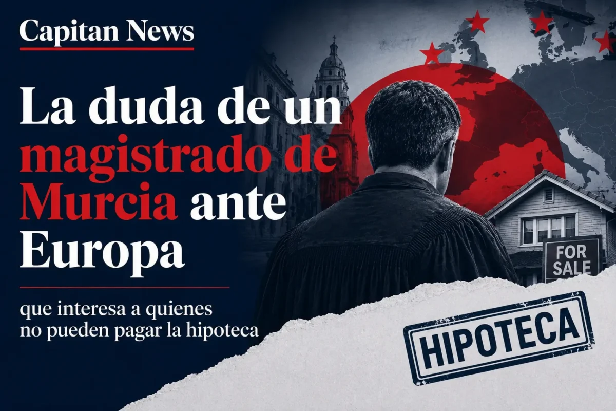 Imagen que muestra el titular de La duda de un magistrado de Murcia ante Europa sobre la ley de la segunda oportunidad
