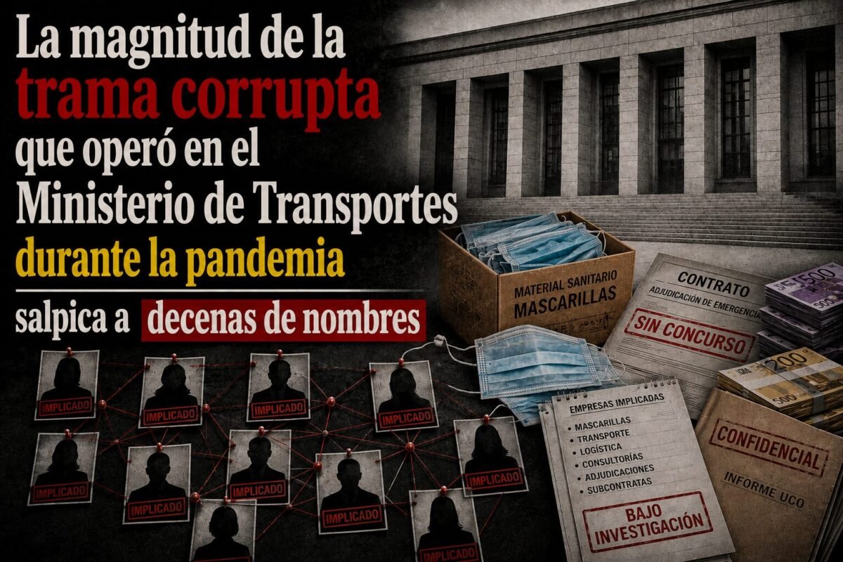 Imagen que muestra un titular sobre el caso mascarillas