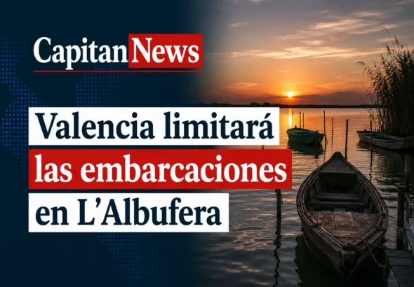 En la Albufera de Valencia preparan un plan de riesgo medioambiental para proteger el parque natural y limitar las embarcaciones de recreo como muestra el titular