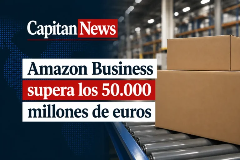 El gigante Amazon Business crece en facturación y clientes empresariales aportando ahorro y entrega express como muestra el titular de la imagen