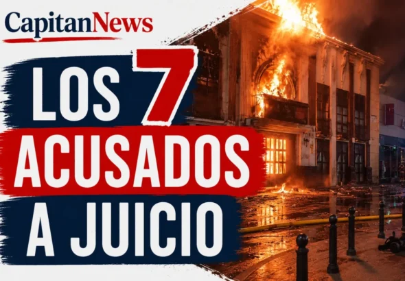 Los 7 acusados del incendio en la zona de ocio de las Atalayas de Murcia irán a juicio. Imagen que muestra el titular.