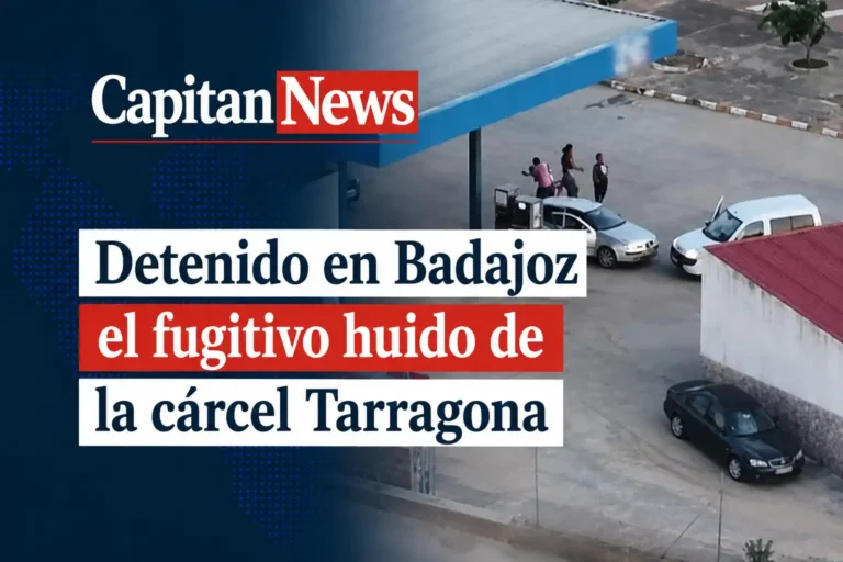 En Badajoz han detenido al fugado de la cárcel de Tarragona en una operación de colaboración de policía , como muestra el titular.