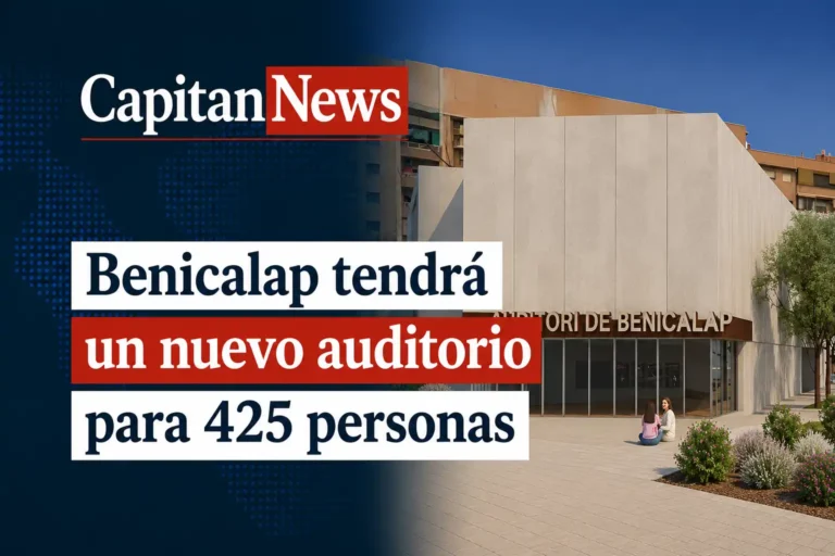 Benicalap estrenará auditorio en Valencia con una capacidad para 425 personas, como muestra el titular de la imagen