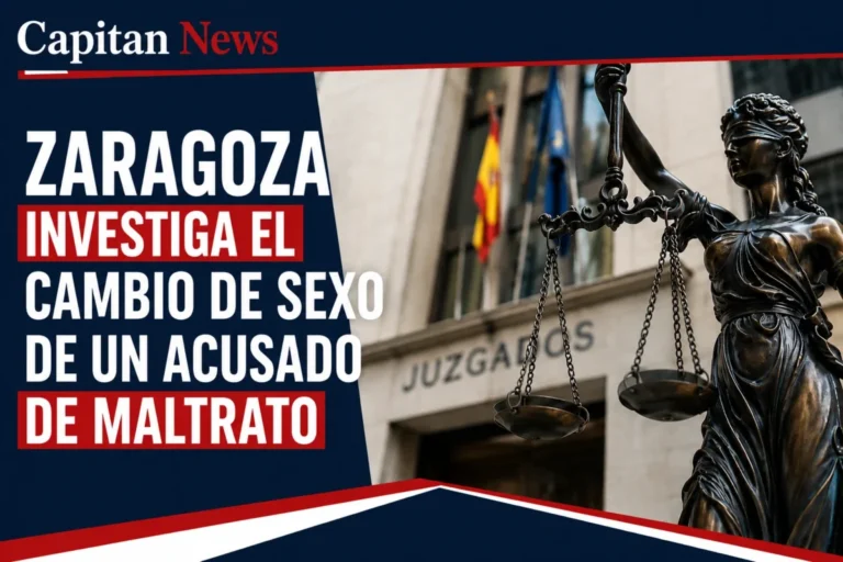 El cambio de sexo en Zaragoza de un hombre acusado de maltrato causa sospechas , como dice el titular de la imagen.