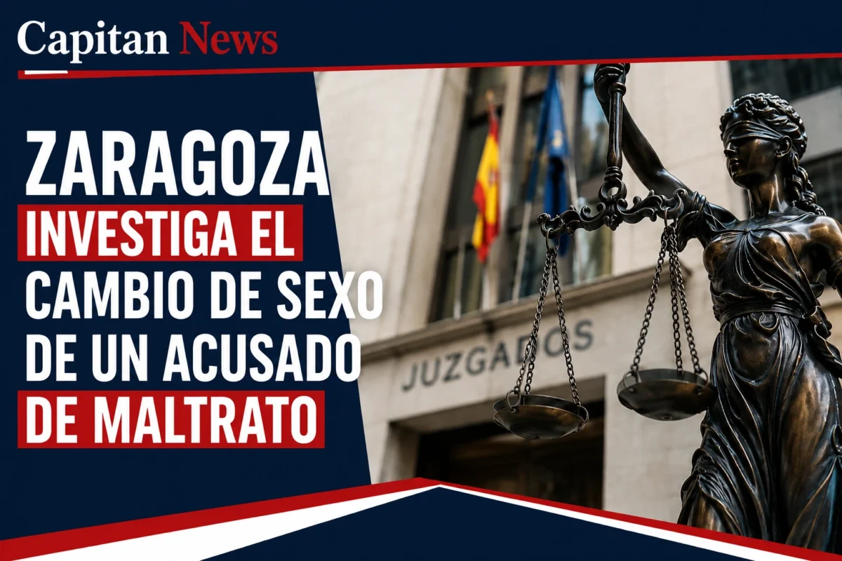 El cambio de sexo en Zaragoza de un hombre acusado de maltrato causa sospechas , como dice el titular de la imagen.