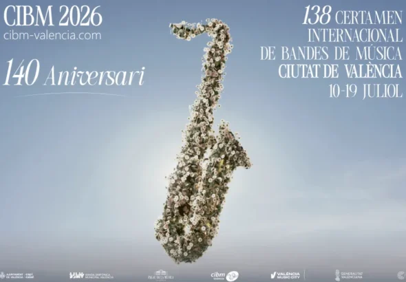 Cartel oficial del Certamen de bandas de Valencia de 2026