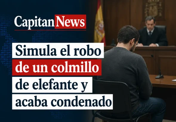 Simula el robo de un colmillo de elefante y otras cosas para cobrar del seguro pero acaba condenado como muestra el titular.