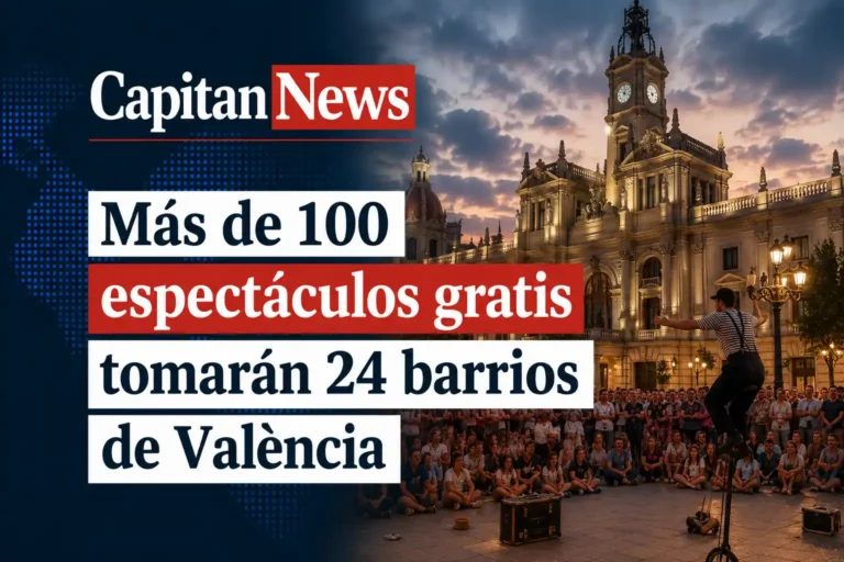 Cultura als barris regresa a Valencia de septiembre a noviembre con más de 100 espectáculos gratis como muestra el titular.