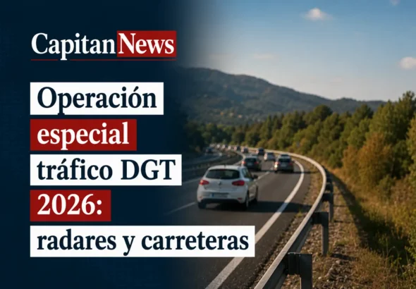 La DGT anuncia un dispositivo de tráfico para garantizar la seguridad en los más de 5.6 millones de desplazamientos que se esperan este agosto como muestra el titular de la imagen