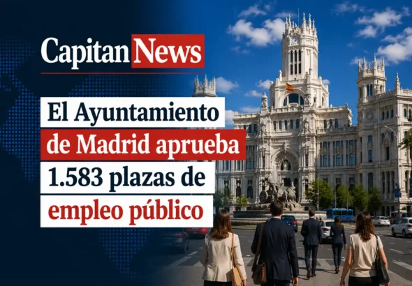 El empleo público en Madrid bate un récord con la convocatoria de 2557 plazas para 2026, como muestra el titular de la imagen
