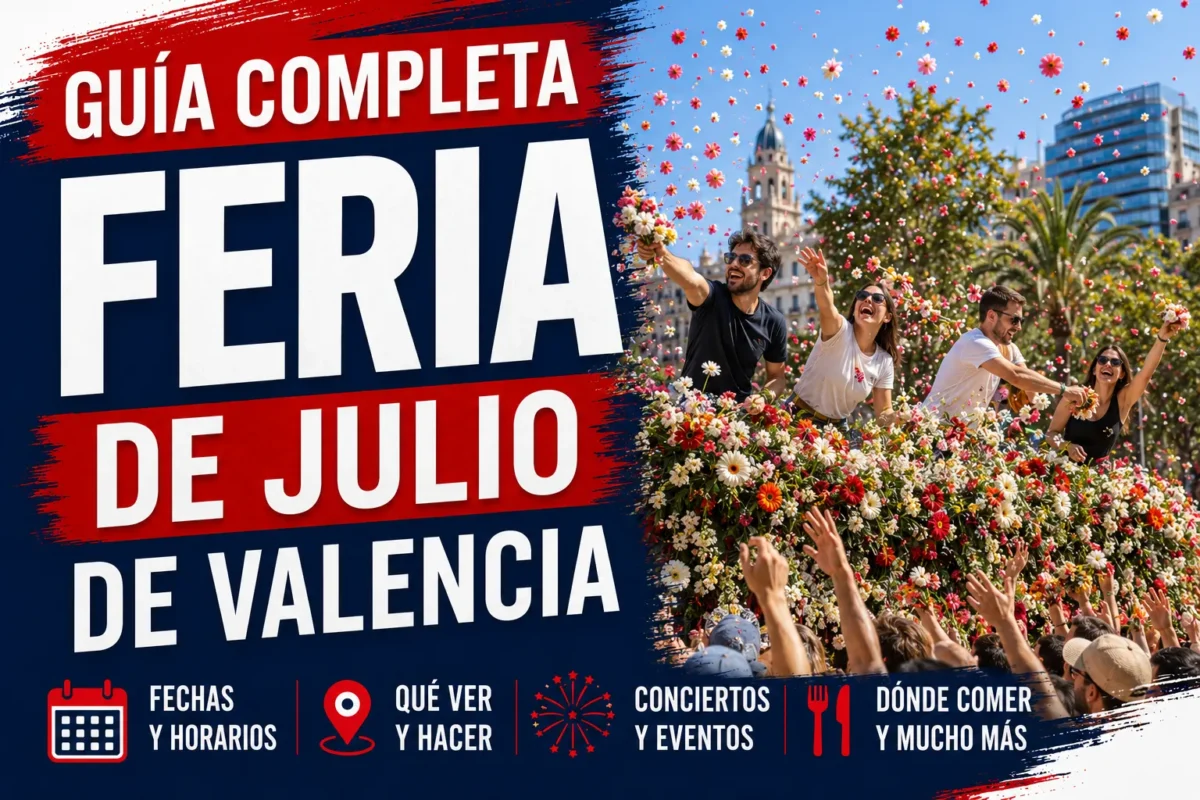 La feria de julio que muestra un titular con la guía de todos los planes el mes de julio