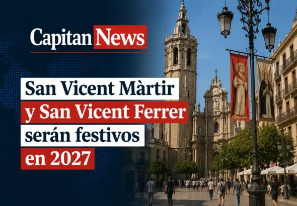 Los festivos en Valencia han sido aprobados por el ayuntamiento como muestra el titular para 2027