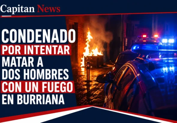 El incendio en Burriana provocado por un hombre para dejar encerrados a otros dos termina con la condeja y tratamiento psiquiátrico del acusado como muestra el titular de la imagen.