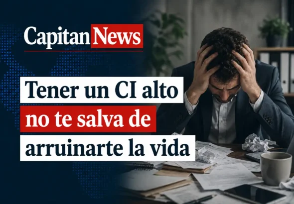 La inteligencia no garantiza el éxito en la vida, y es más, puede arruinarte, como muestra el titular.