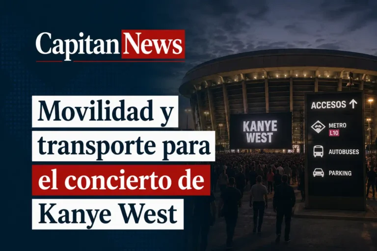 Kanye West llena en Madrid el metropolitano , como muestra el titular, con la guía de transporte y movilidad para acudir al concierto