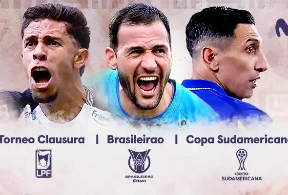 Movistar Plus recupera el fútbol sudamericano que se podrá ver a través de varios diales en horario de madrugada como muestra la imagen.