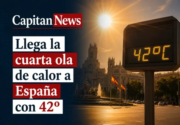 La cuarta ola de calor podrá dejar hasta 42 grados y genera alerta por incendios, como muestra el titular de la imagen