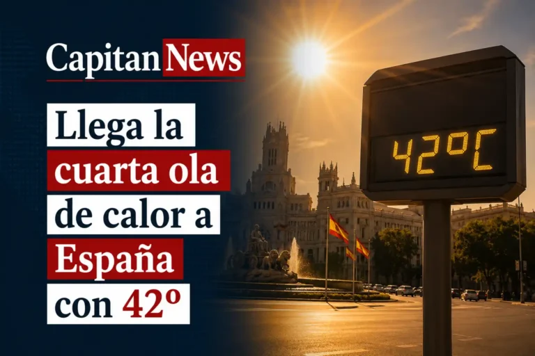 La cuarta ola de calor podrá dejar hasta 42 grados y genera alerta por incendios, como muestra el titular de la imagen