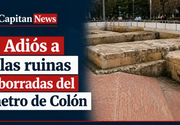 Restos del Portal dels Jueus de Valencia que ahora se va a rehabilitar los carteles de señalización como muestra el titular de la imagen