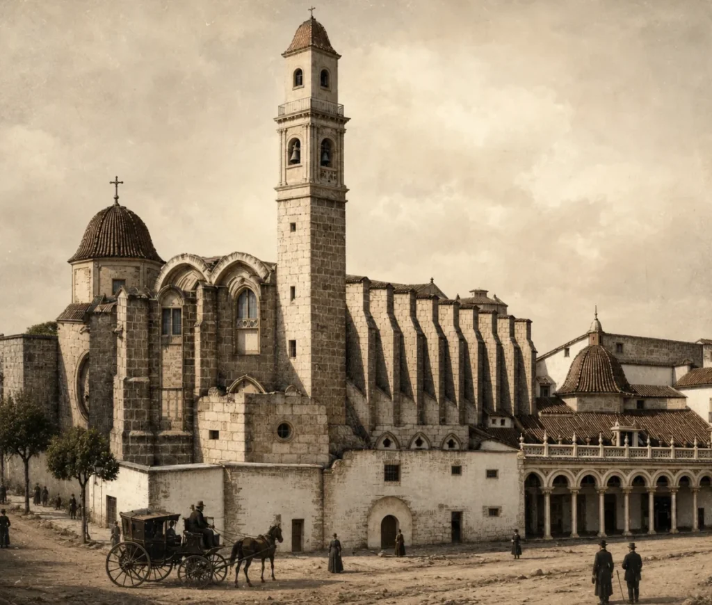 Museos gratis por la noche en València: el planazo de la Gran Nit de Juliol 2026 Recreación digital del Convento de San Francisco que estuvo en Valencia en la playa del Ayuntamiento