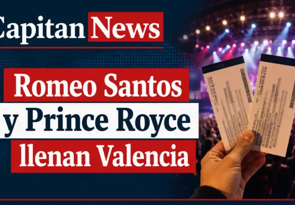 Romeo Santos Y Prince Royce actuan en Valencia y las entradas están casi agotadas, como muestra el titular