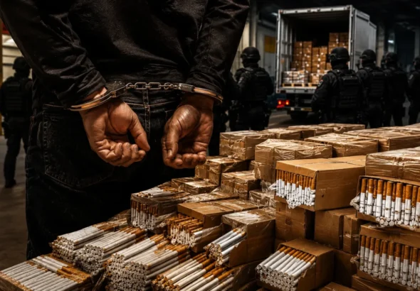 Operación contra una red que distribuida tabaco ilegal en España y Europa.