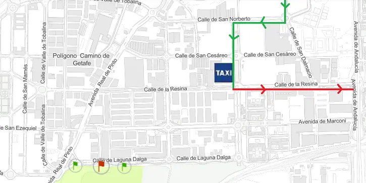 Guía del plan de movilidad del Mad Cool Festival Madrid 2026 Plano de la parada de Taxi del Festival Mad Cool Madrid 2026
